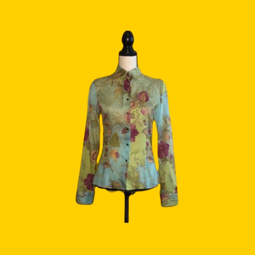 AKRIS Swiss Indian-pattern cotton shirt